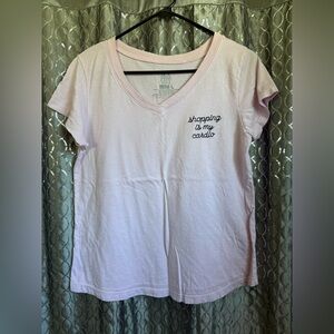 Sex And The City Graphic Tee with Embroidered Text Size L